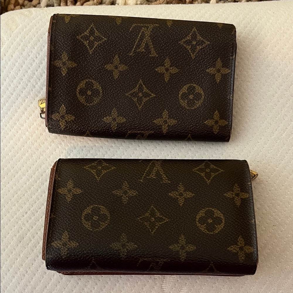 Project Louis Vuitton Dark Brown Monogram Wallet Set Snaps Need to be fixed - Picture 2 of 16